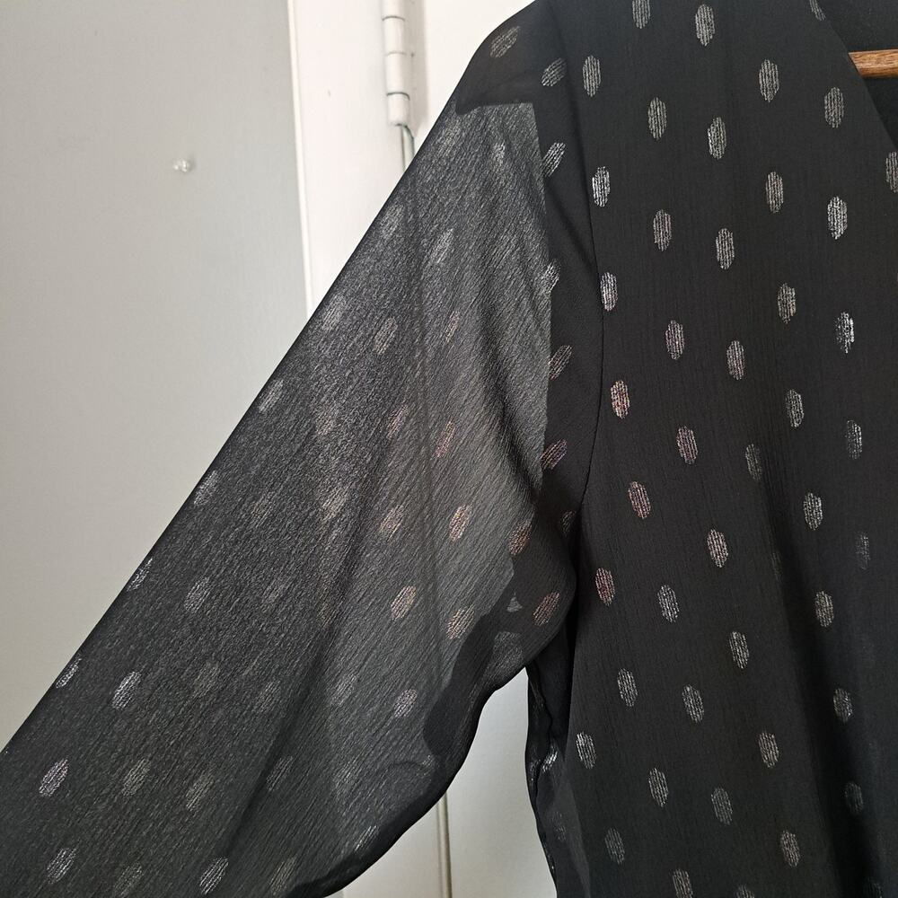 As U Wish Black and Sliver Knee Length Party Dress Women's Large - Picture 4 of 8